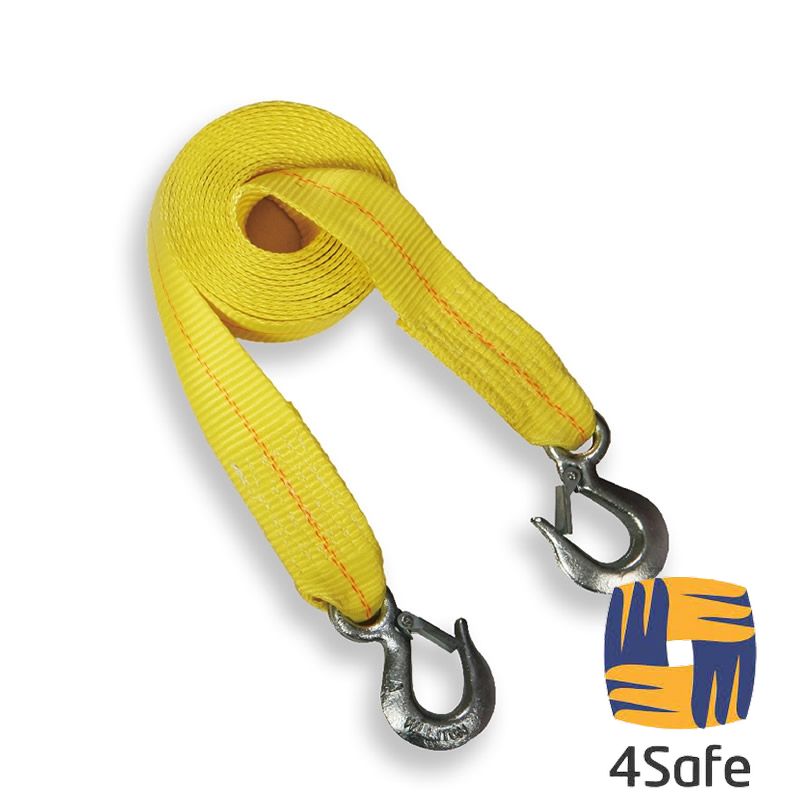 4Safe 15 ft x2'' Tow Strap with Forged hook
